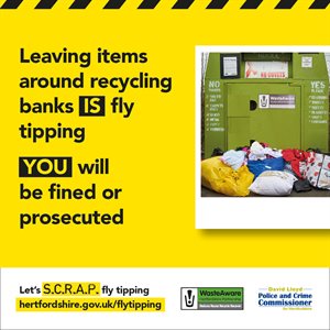 RECYCLING BANKS FLYTIPPING