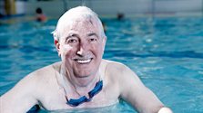 Image of man swimming