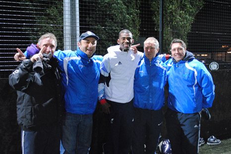 Alistair Patrick-Heselton, centre, with members of the Friday Night Project