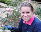 Ami Cowley in the Bushey Rose Garden