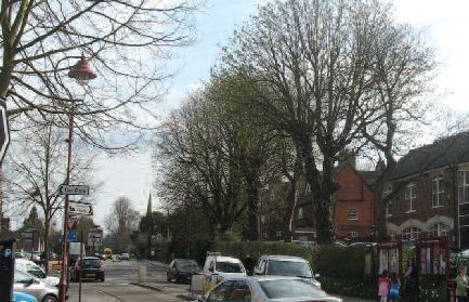 Watling Street, Radlett - trees enhance the character of Radlett town centre