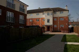 recently refurbished housing in Tempsford Avenue, Borehamwood