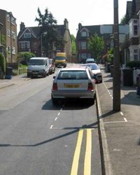 Controlled Parking Zone Bushey footway
