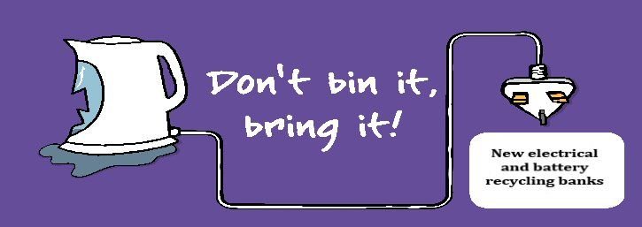 Find out where to recycle electrical items