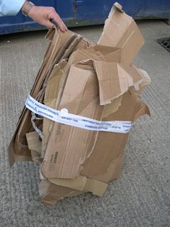 taped cardboard