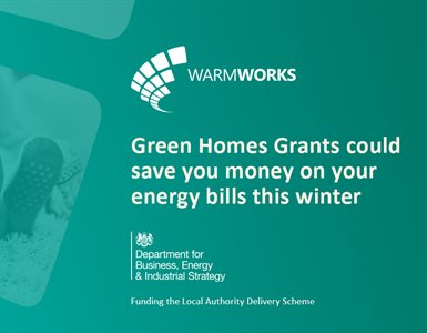 Green Homes Grants funding available to help householders on low incomes and energy inefficient properties.
