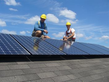 solar panel installation