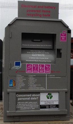 Electrical and battery recycling bank