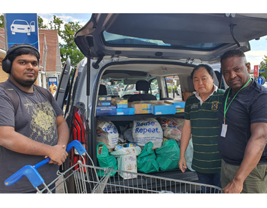 A new delivery service for families in Potters Bar who are in food poverty has been launched thanks in part to council funding.