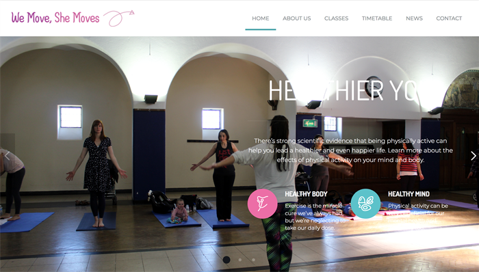 Take a look at the new We Move, She Moves website