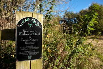 Fishers Field Nature Reserve entrance