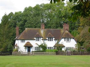 Cottages in the Conservation Area in Aldenham Village