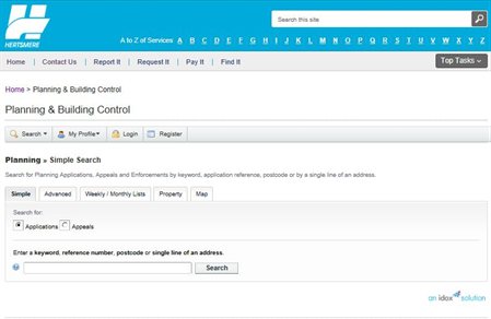 Application-Search-Page