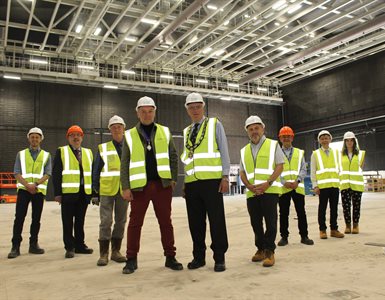 Timothy David Crawshaw, President of the Royal Town Planning Institute (RTPI), visited key locations in his tour of the East of England, including the new Platinum Stages at Elstree Studios, BBC Elstree and Sky Studios.
