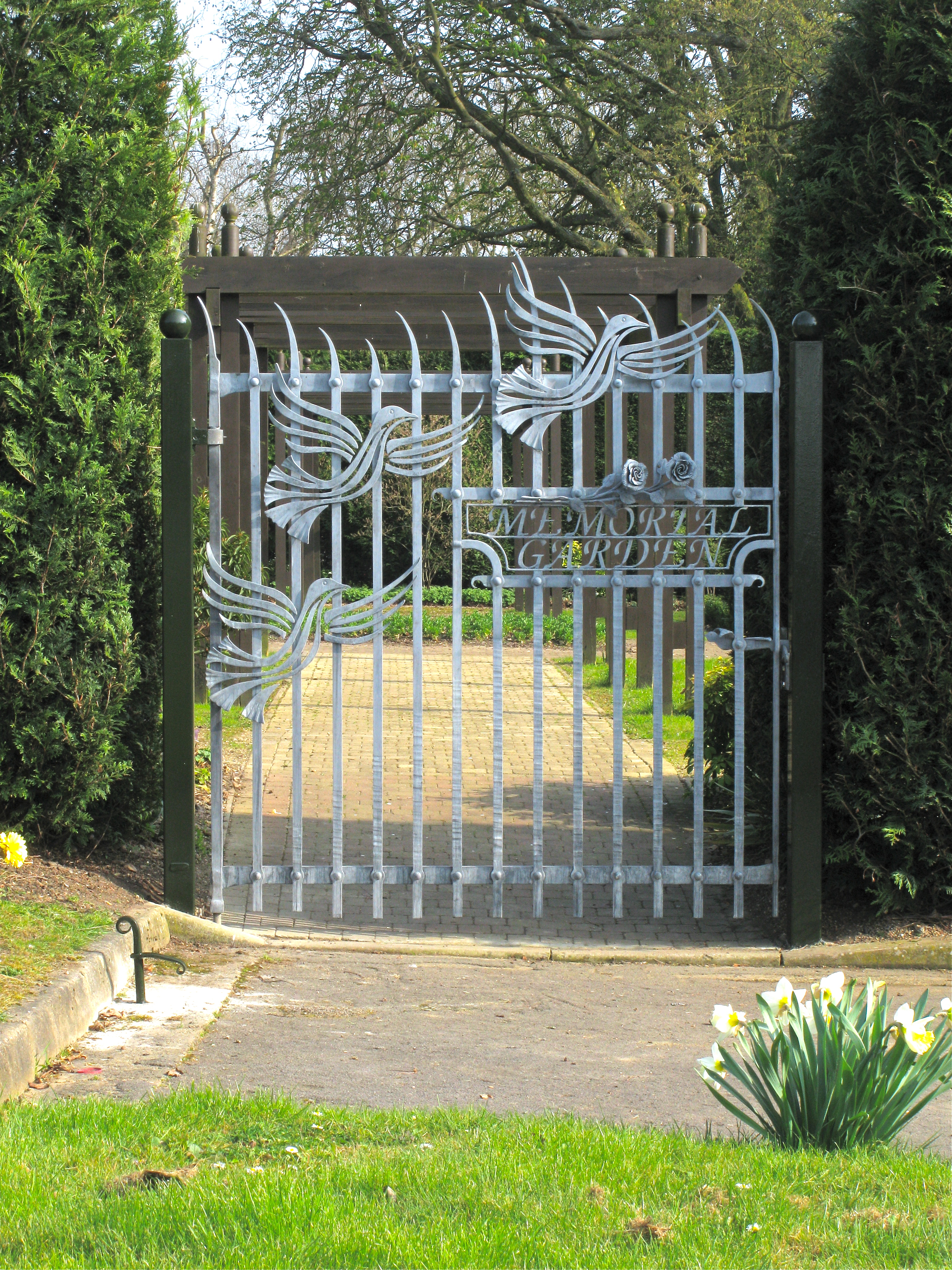 New Cemetery Memorial Garden Gate- to be cropped