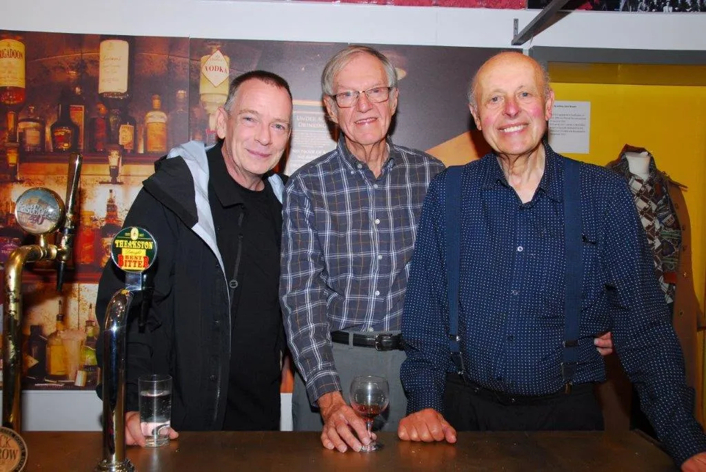 Adam Woodyatt, Dave Armitage and Tony De Swarte at the official opening of the museum