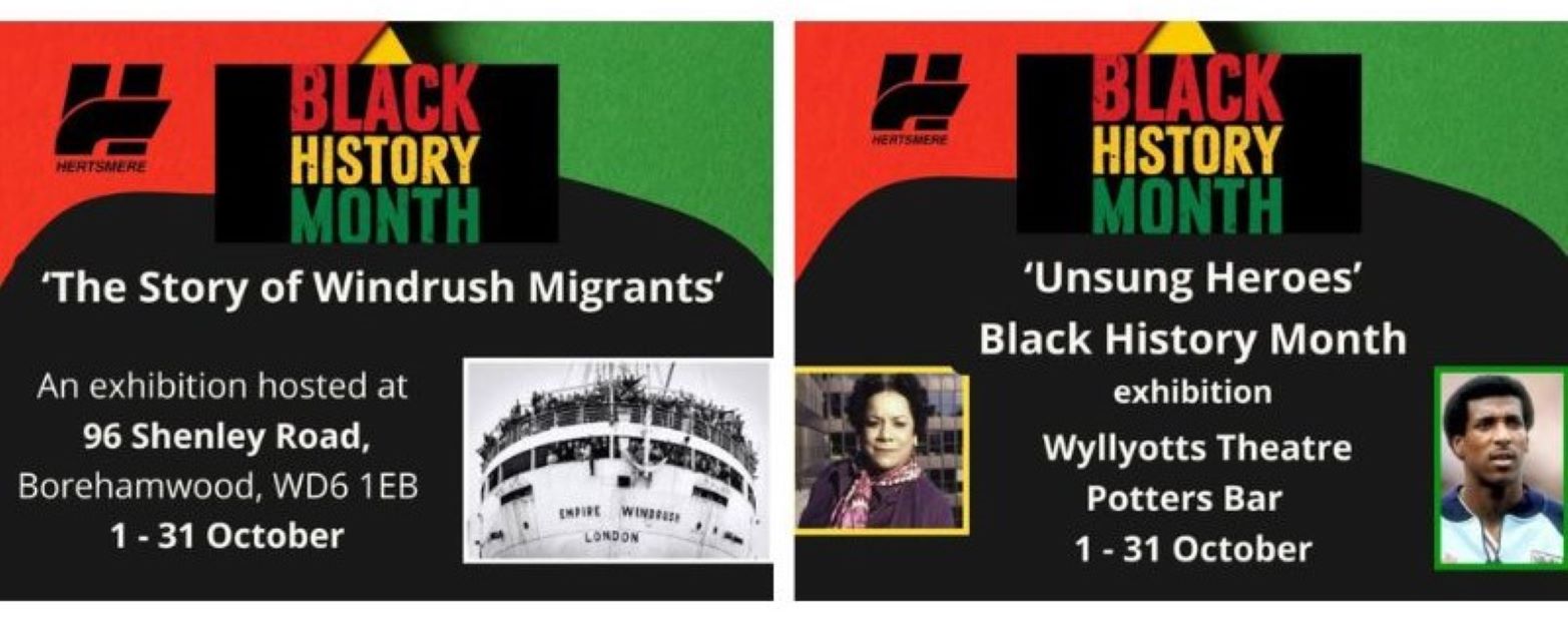 Black History Month exhibitions in Borehamwood and Potters Bar