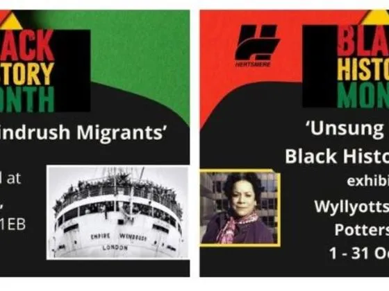 Black History Month exhibitions in Borehamwood and Potters Bar