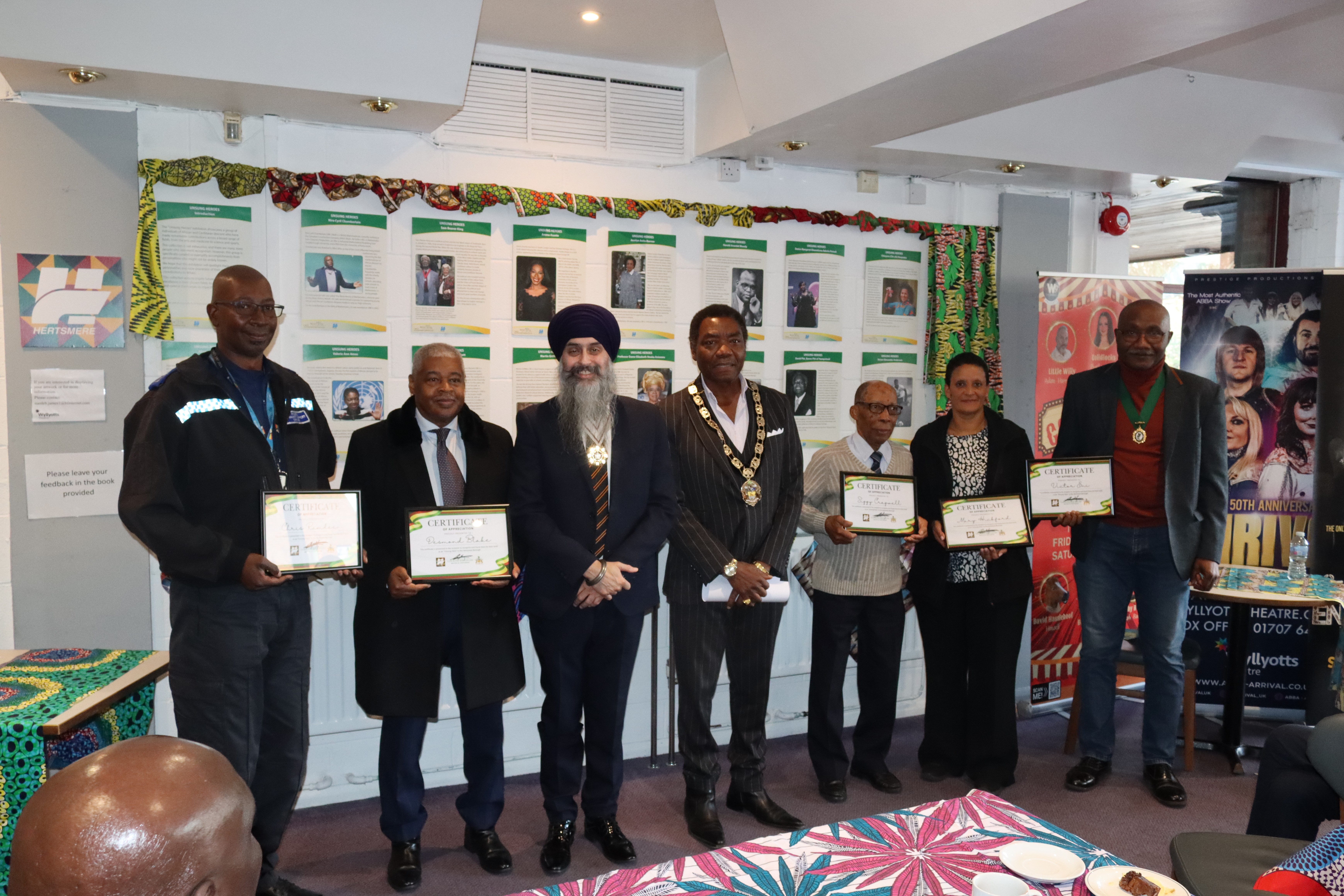 The Mayor of Hertsmere with guests