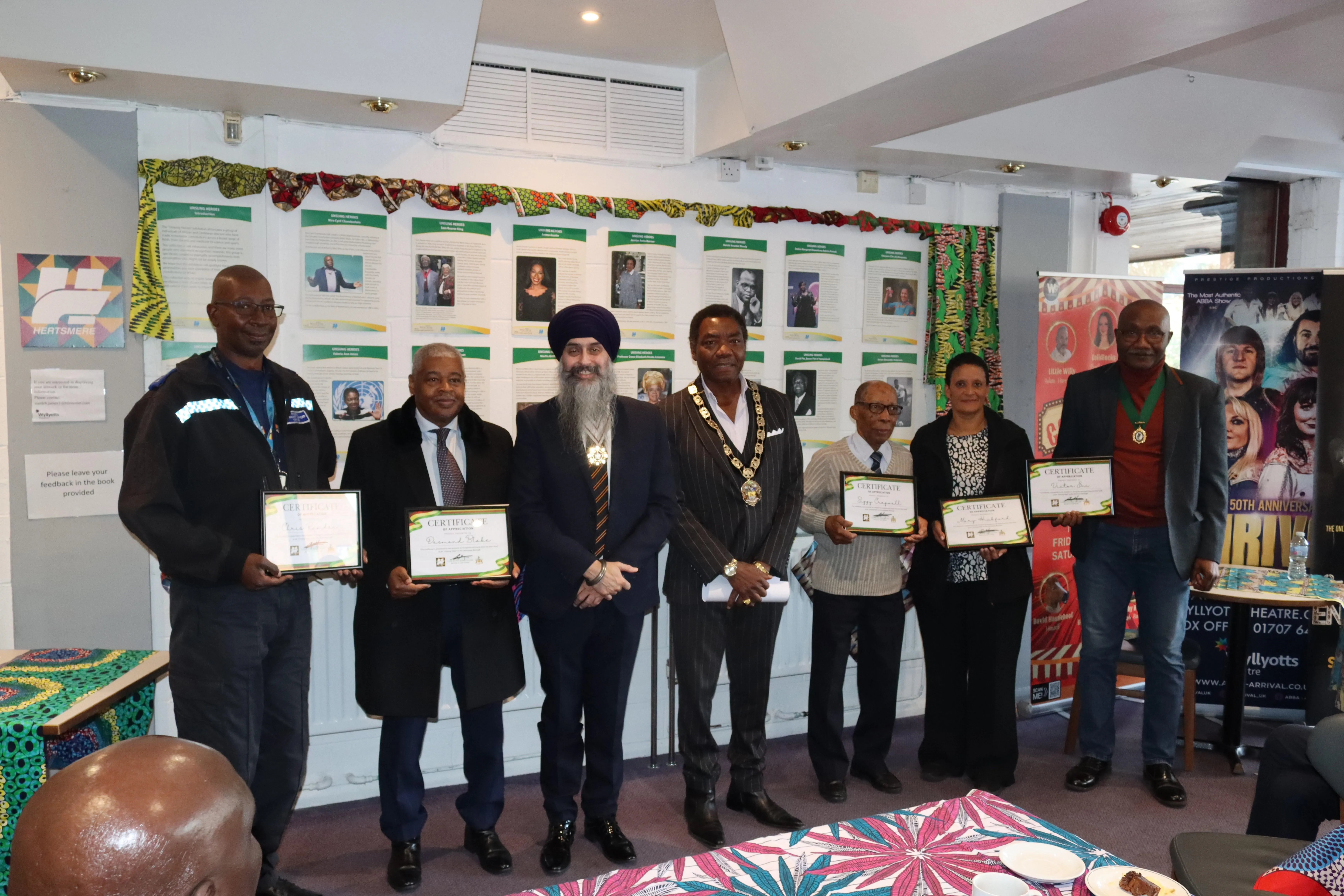 The Mayor of Hertsmere with guests