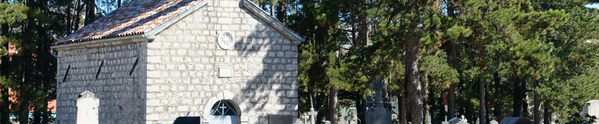 Churchyard with gravestones
