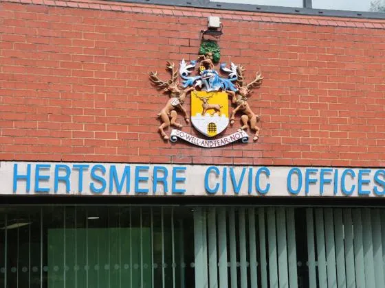 A picture of the front of the Civic Offices