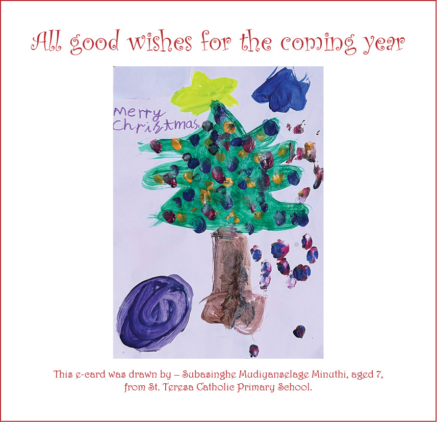 Minuthi's winning card, professionally designed, in an email format