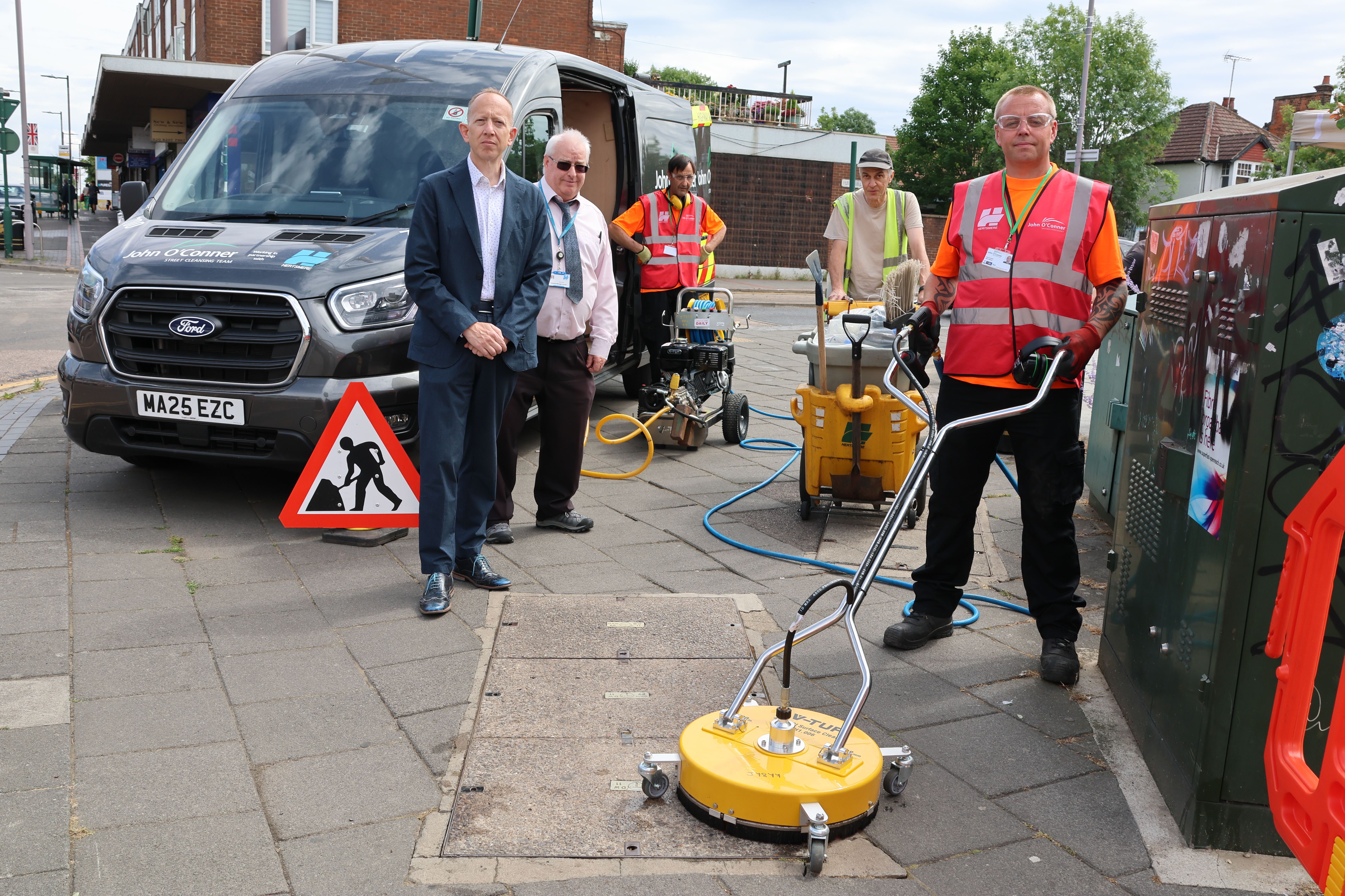 Street cleaning team