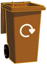brown bin
