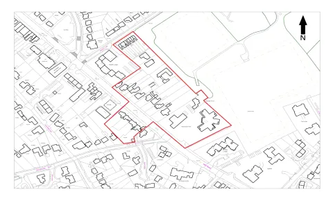 E:\Work\Beams Work\Hertsmere - Conservation Areas\High Road, Bushey Heath\Map of High Road wNorth Arrow.png