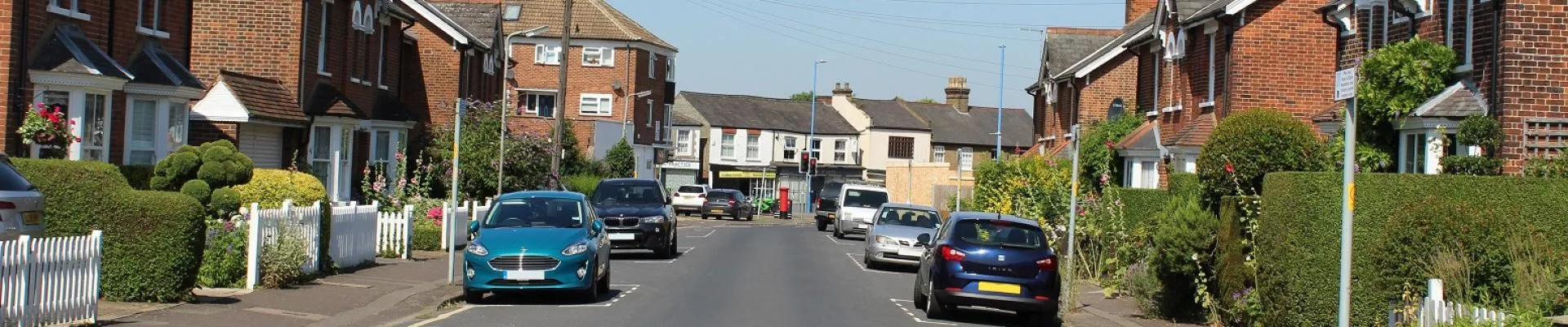 cars parked on a street
