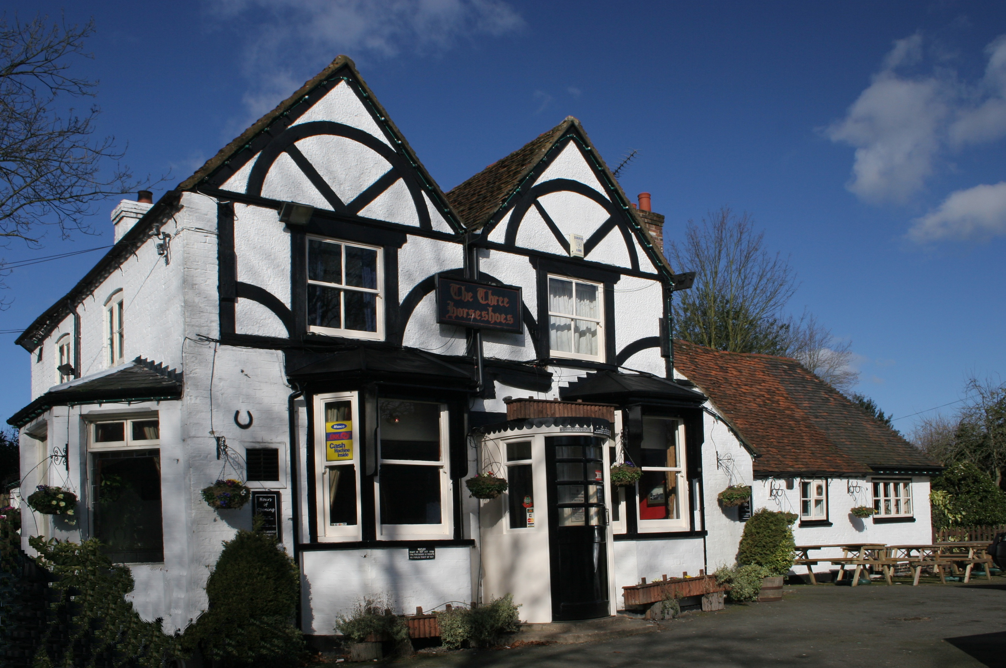 The Three Horseshoes public house in Letchmore Health